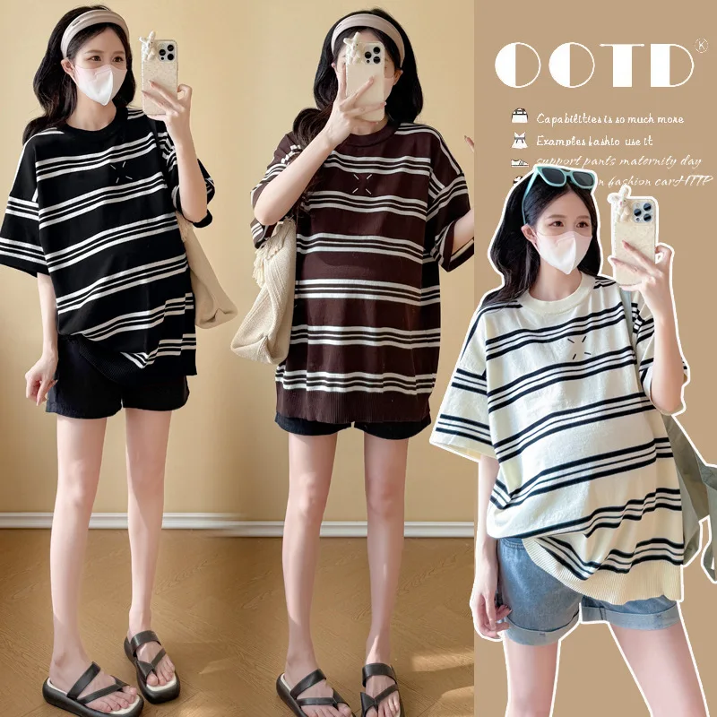 camiseta-de-maternidad-verano-2026-casual-minimalista-con-cuello-redondo-y-rayas-de-manga-corta-para-mujeres-embarazadas