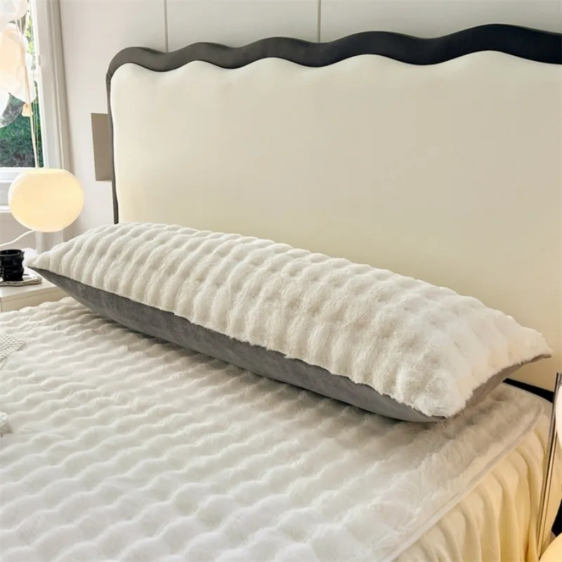 2025 جديد بلون تقليد أرنب أفخم الكبار المخدة الحليب أفخم الموسعة ندفة الثلج أفخم المخدة ، دون وسادة الأساسية