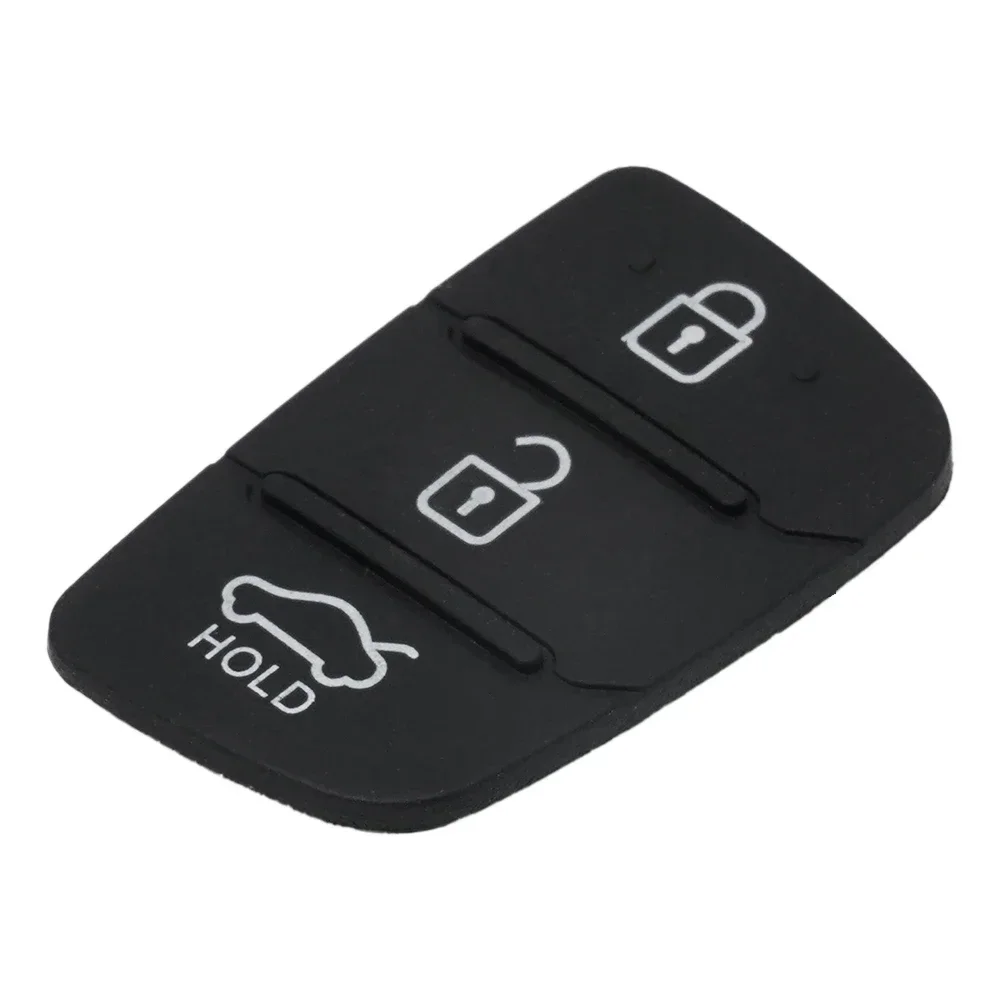 Rubber Pad Remote Key Cover Case 3 Button Fob Shell For Hyundai Creta I20 I40 Tucson Elantra IX35 IX45 Car Accessories