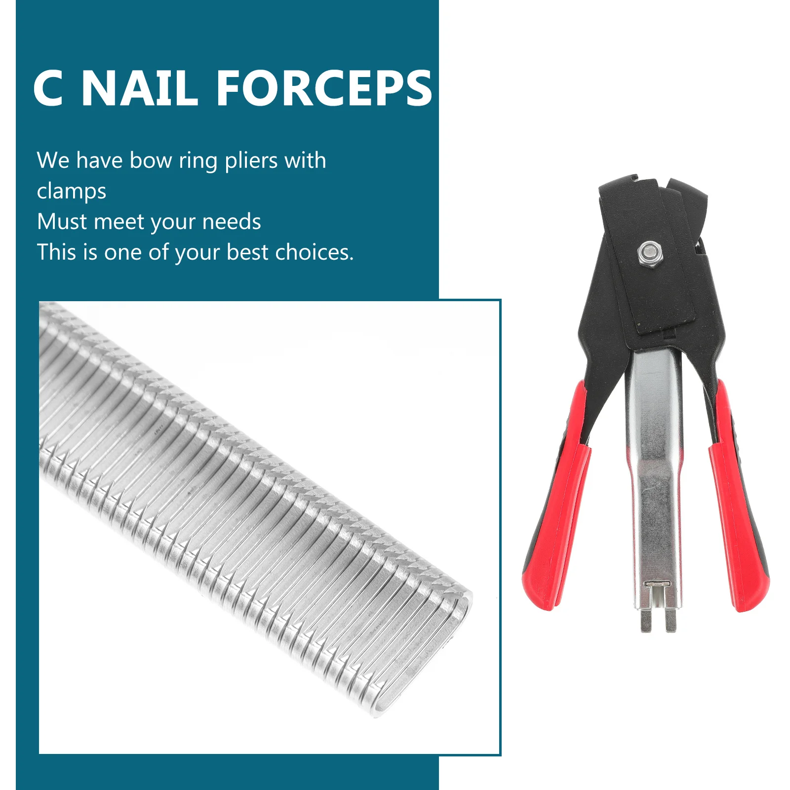 

Manual Plier Spring Loaded Clamp Tool For Wire Cage Clamp Poultry Cage Wire Mesh Fixing Ring Fastener Hand Tool