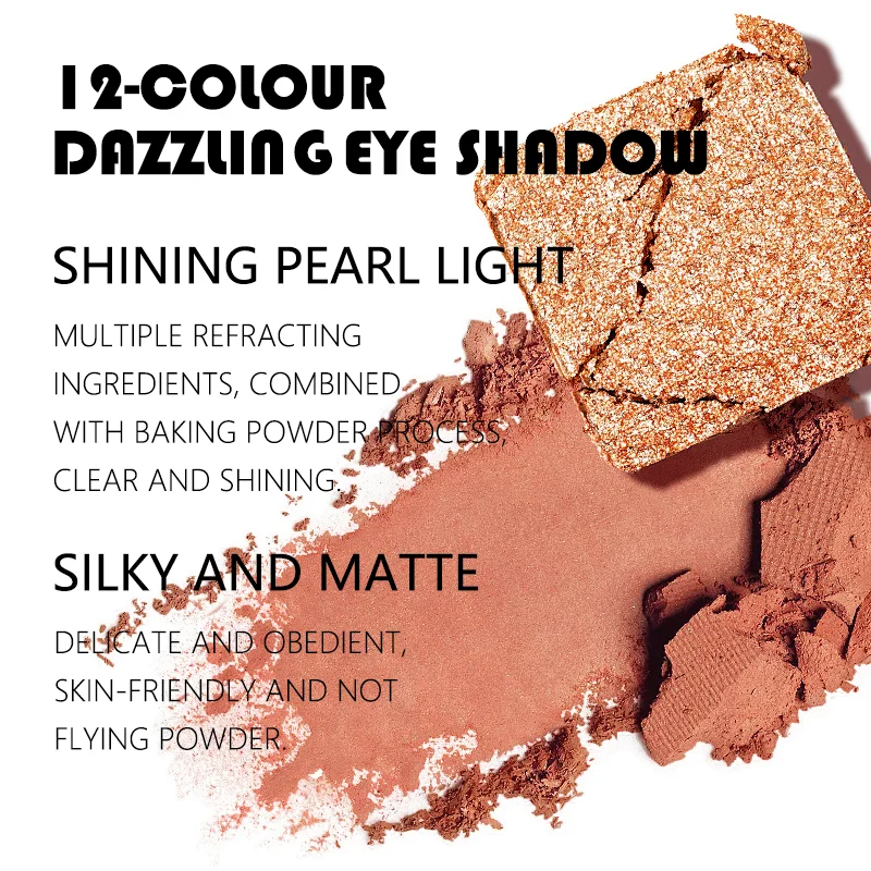 12 Colors Naked Heat Eyeshadow Palette a Perfect Halloween Makeup Gift for Your Best Friend and Partner