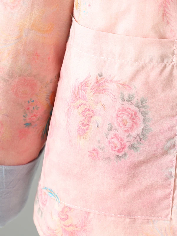 新しい中国風スレ婦人服綿麻刺繍両面着用スタンドカラーボタン付き唐装民族風スレ綿服...