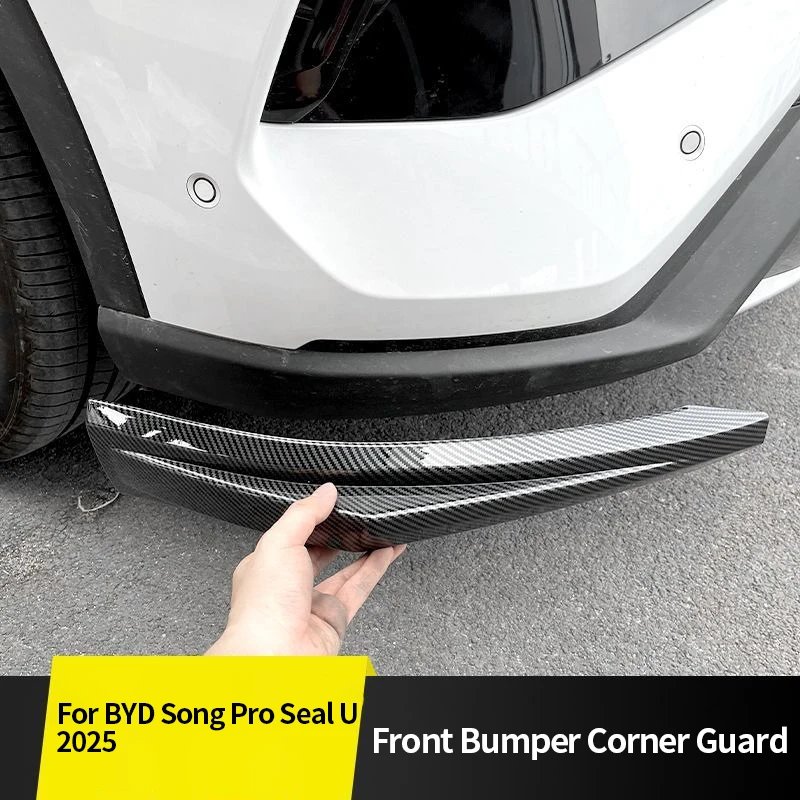 

Front Bumper Corner Protector Guard For BYD Song Pro Seal U 2025 Anti-scratch Side Corner Protection Cover Car Accessories 2pcs