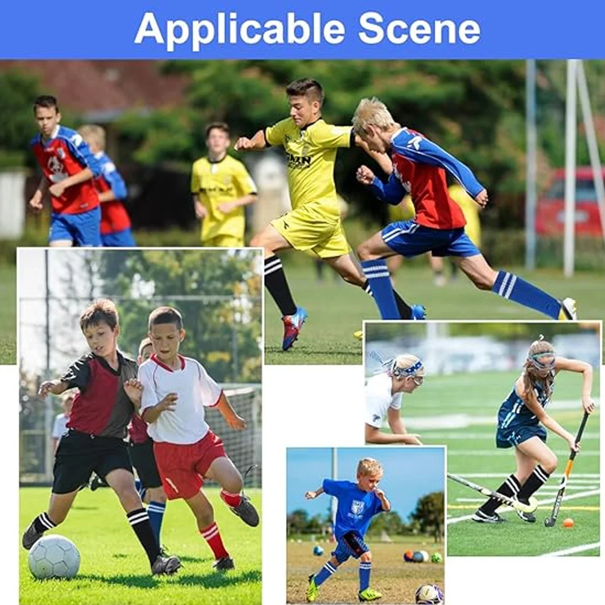 1Pair Soccer Socks Stripe Knee High Softball Baseball Team Sports Socks Breathable Football Socks for Men Women image 6