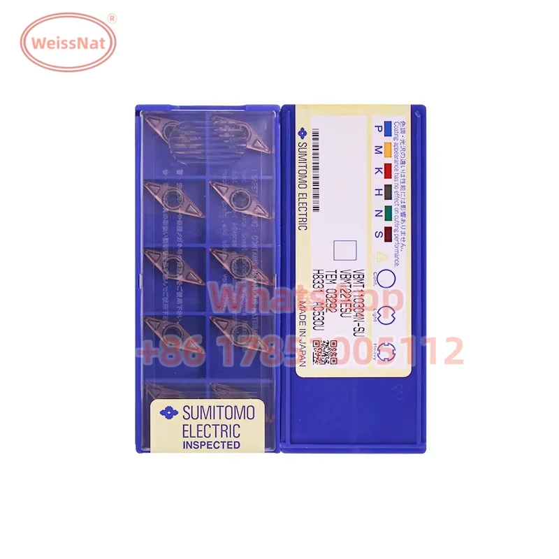 

Карбидная вставка SUMITOMO VBMT110302N VBMT110304N VBMT160404N AC530U AC820P, вставки VBMT