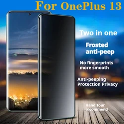 OnePlus13 Matte Privacy Hydrogel Film For OnePlus 13 1+13 Anti-Peeping Screen Protector One Plus 13 Soft Full Coverage Frosted