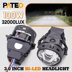 Auto Bi-LED Lens 3 Inch LED koplamp Montage Laser Spotlight Kit Voor Hella G5 3R Projector 100W LED Running Lights LED Verlichting Auto Accessoires Retrofit