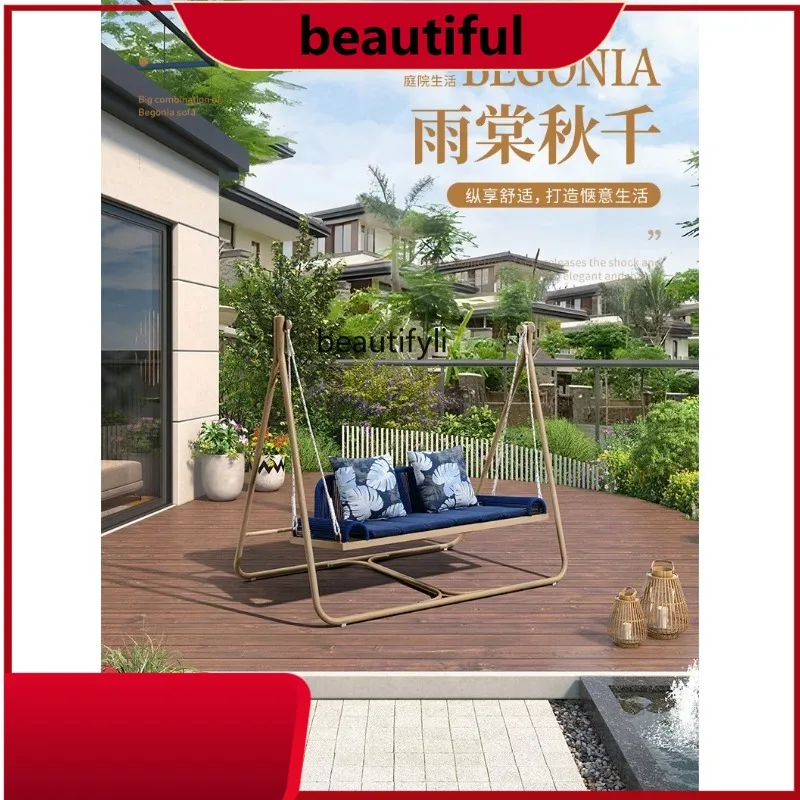 

Swing Balcony Double Glider Yard to Swing Rocking Chair Outdoor Courtyard Swing Chair h