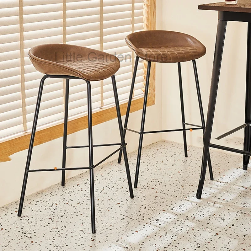 

Beauty Salon Chairs Nordic Bar Backrest Design Manicure Chairs For Kitchen Home Comfortable Stools Tabourets De Bar Furniture