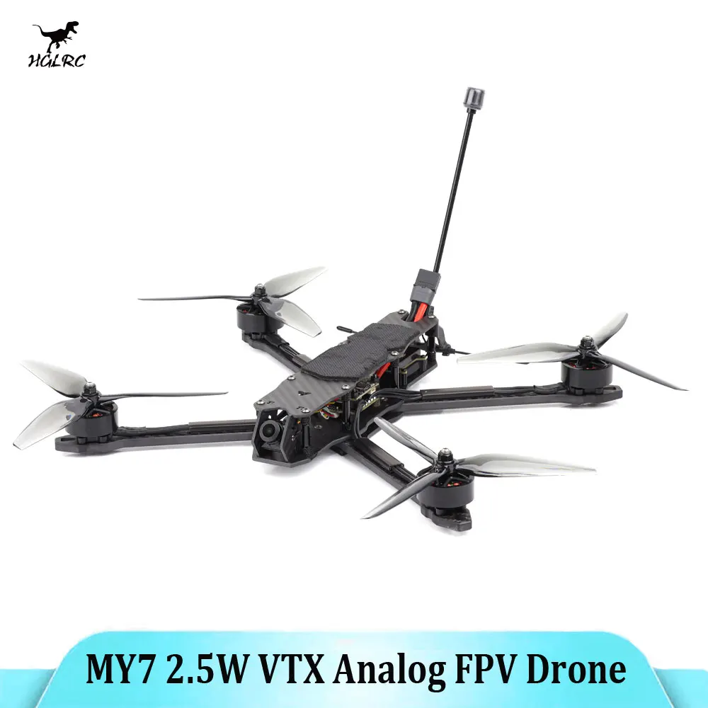 

HGLRC MY7 2810 1350KV Motor 2.5W VTX Analog FPV Drone Long Range Quadcopter