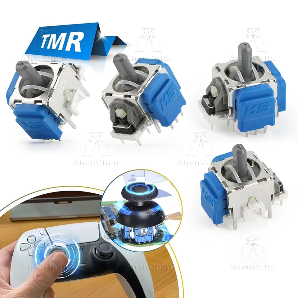 Palanca TMR Electromagnética para Control de PS5, Kit de Reemplazo Sin Deriva, Sensor Analógico 3D