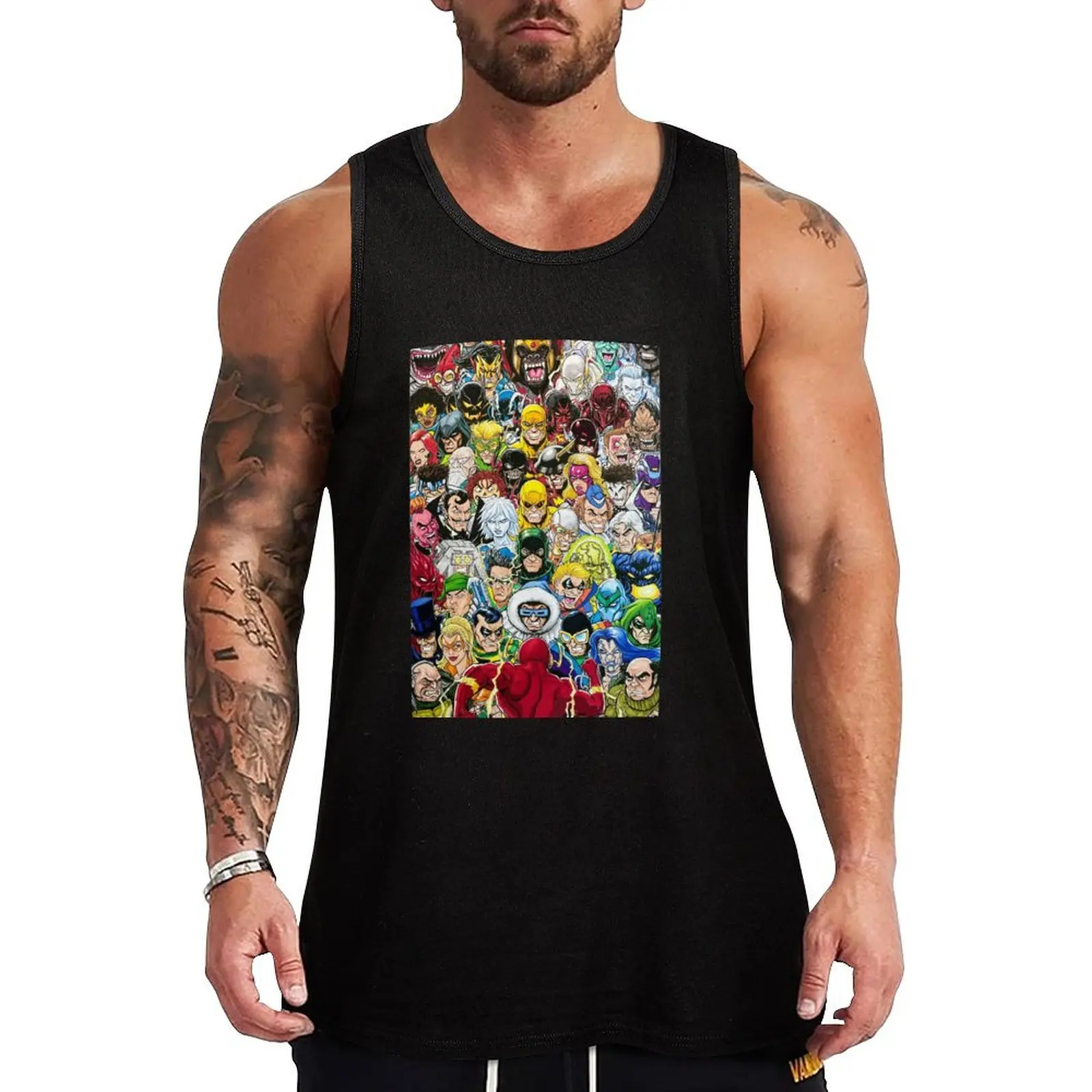 

Flash Rogues Gallery Tshirt Tank Top sleeveless gym shirts male gym clothes man fitness sleeveless