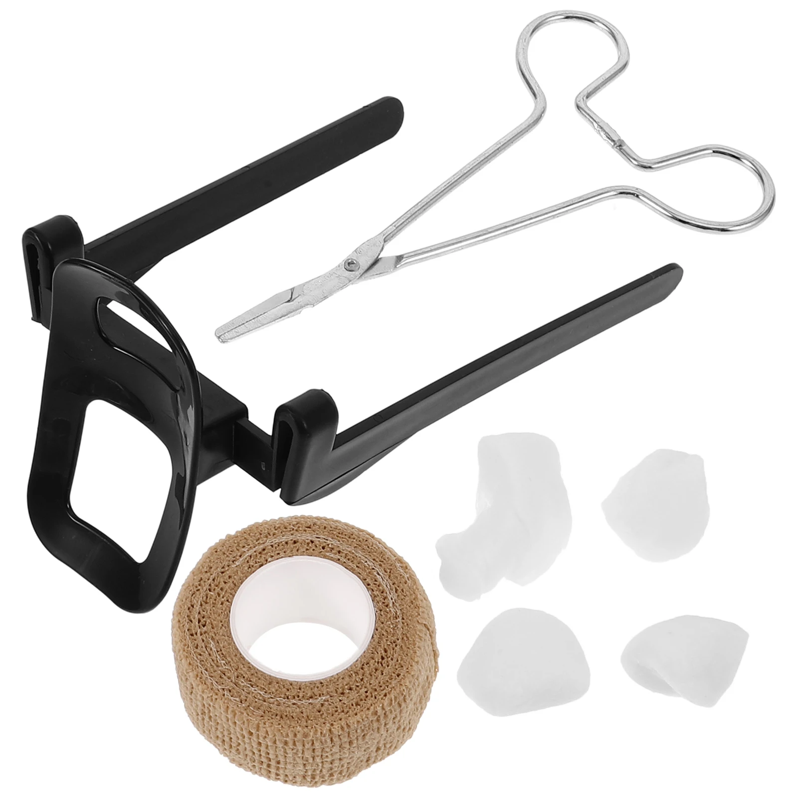 

1 set Stand Up Support Dog Ear Posting Kit Puppy Ear Support Tool Tape Headband for Doberman Standing Supply Clean Cotton Swab