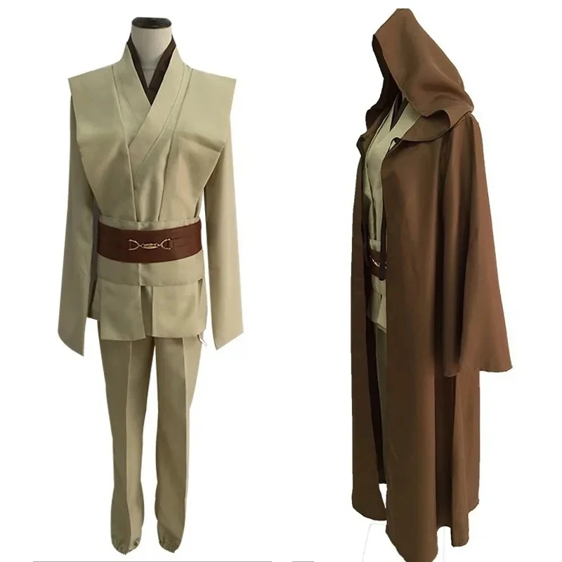 Gwiezdne wojny przebranie na karnawał rycerz Jedi cosplayhoodowany płaszcz Anakin Skywalker odzież garnitur impreza z okazji Halloween kostiumy dla