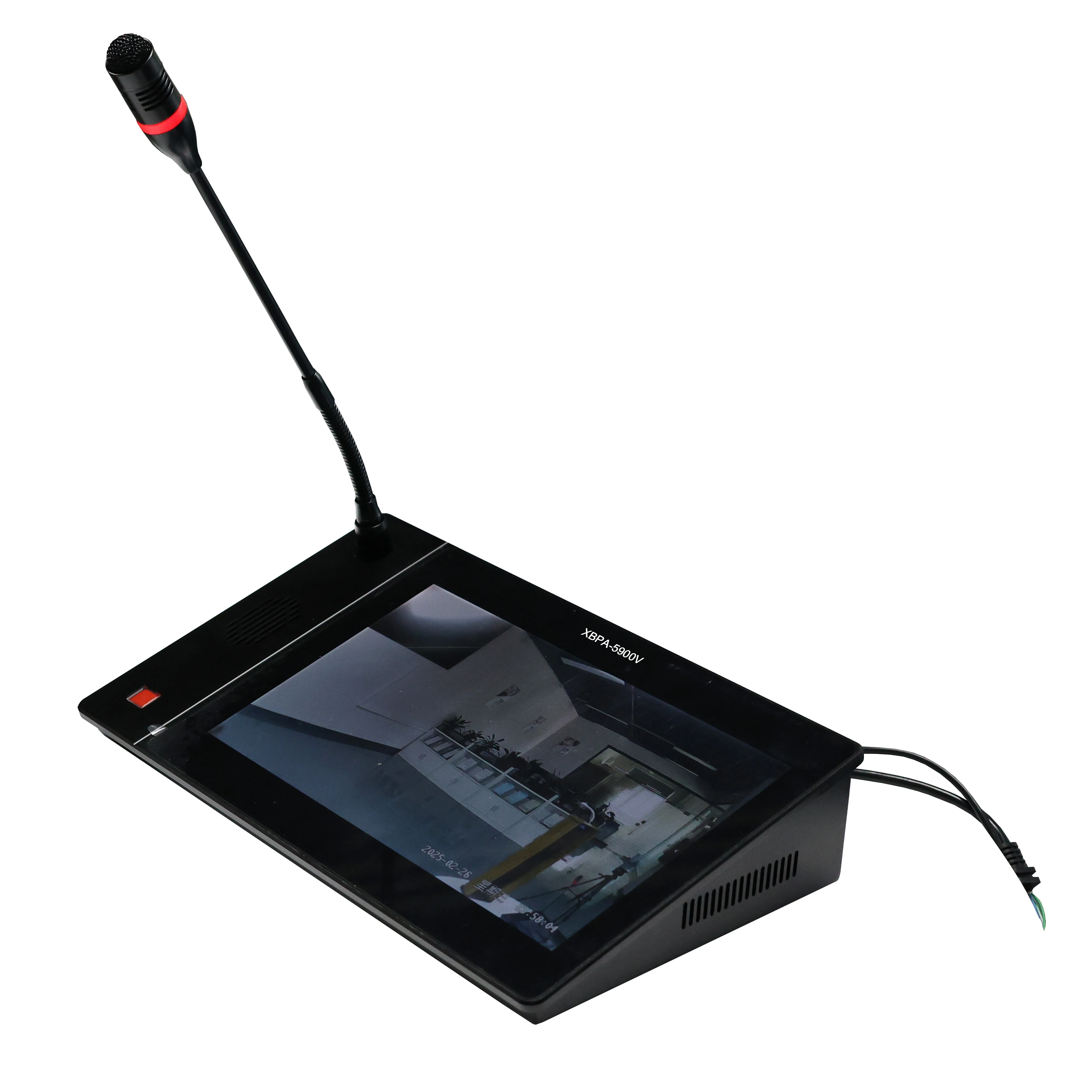 ميكروفون TLF لسطح المكتب IP/SIP مع وظيفة مؤتمرات البث، هاتف باب صوتي