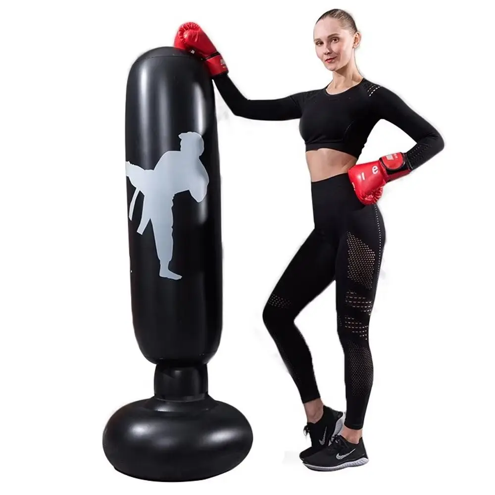 

KO Style Inflatable Boxing Bag 160cm Exercise Boxing Punching Bag Pressure Entertainment Inflatable Punching Stand Children