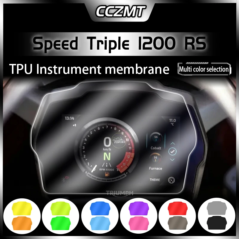 

For Triumph SPEED TRIPLE 1200 RS/RR 2021-2023 Motorcycle Dashboard Speedometer Scratch Cluster Screen Protection Instrument Film