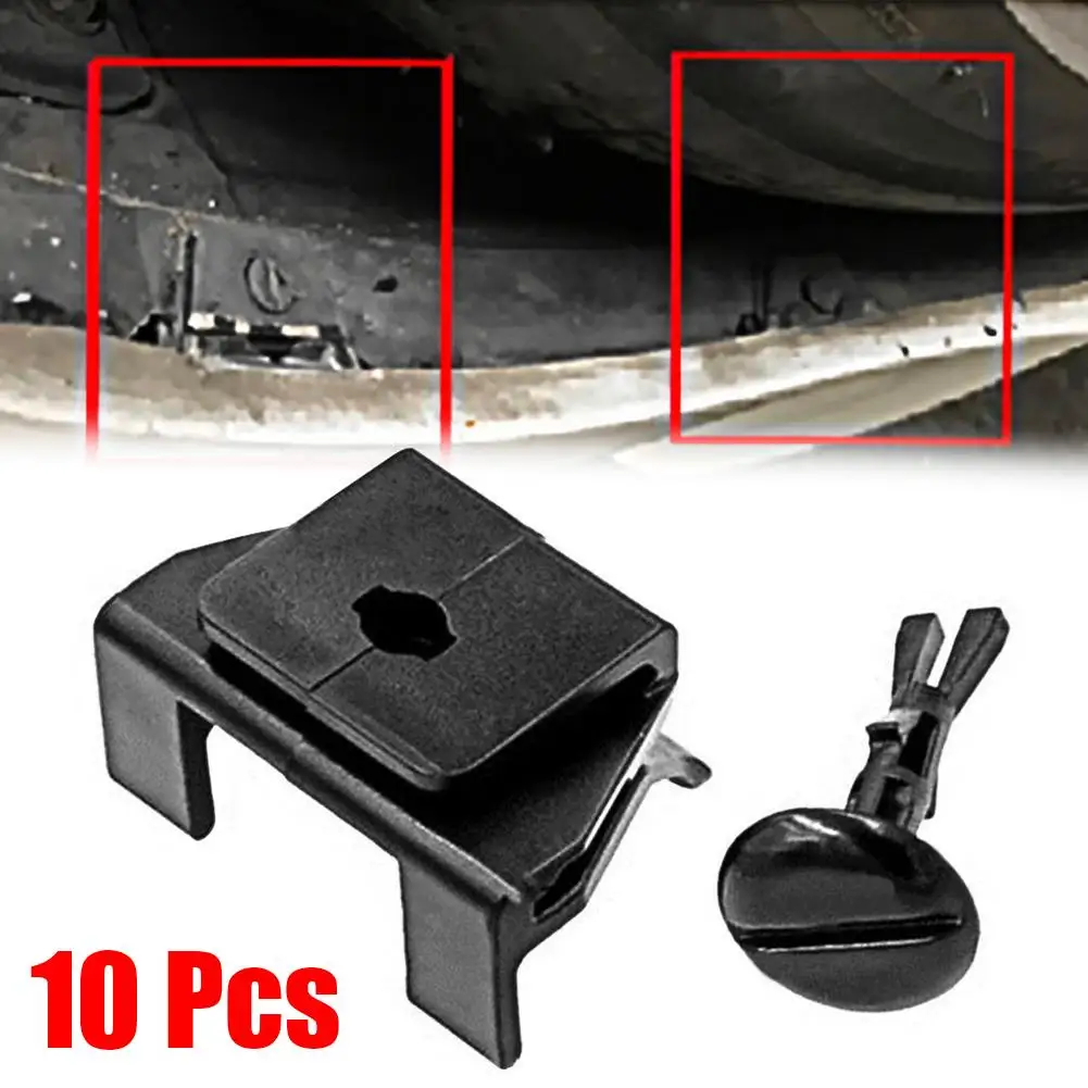 10Pcs For Toyota For Honda Fender Liner Bumper Clip 53879-58010, Push-Type Fastener Retainer, Auto Body Repair Plastic Rivets