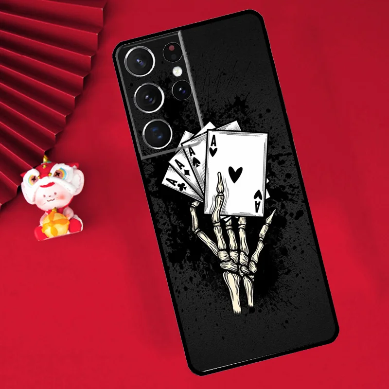 Mystery Poker Card Funda For Samsung Galaxy S24 S23 S22 Ultra Plus S20 S21 FE S8 S9 S10 Note 10 20 Ultra Case