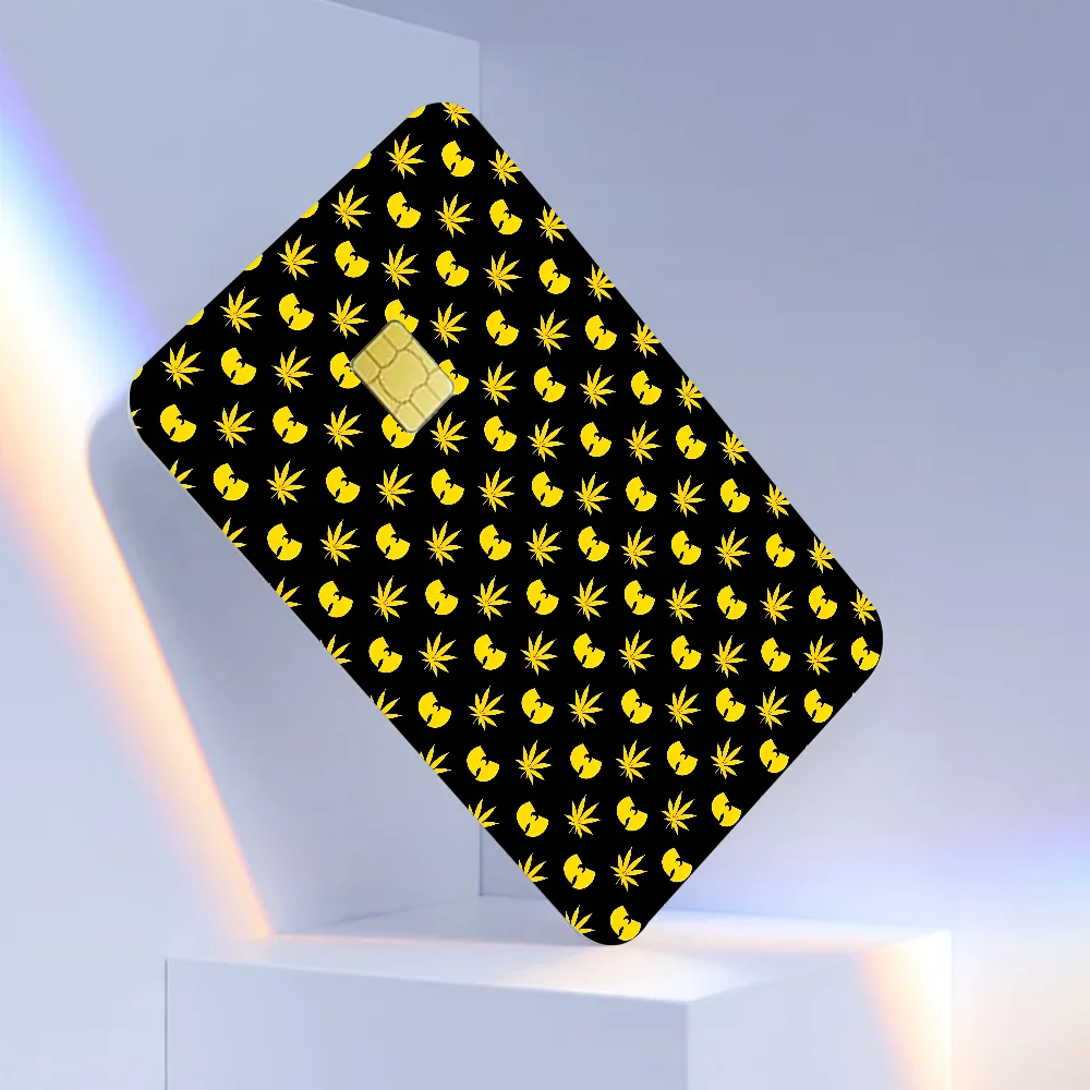 WU-T--TANG CLAN ملصق جلدي غير لامع لبطاقة الائتمان وبطاقة الخصم البنكية