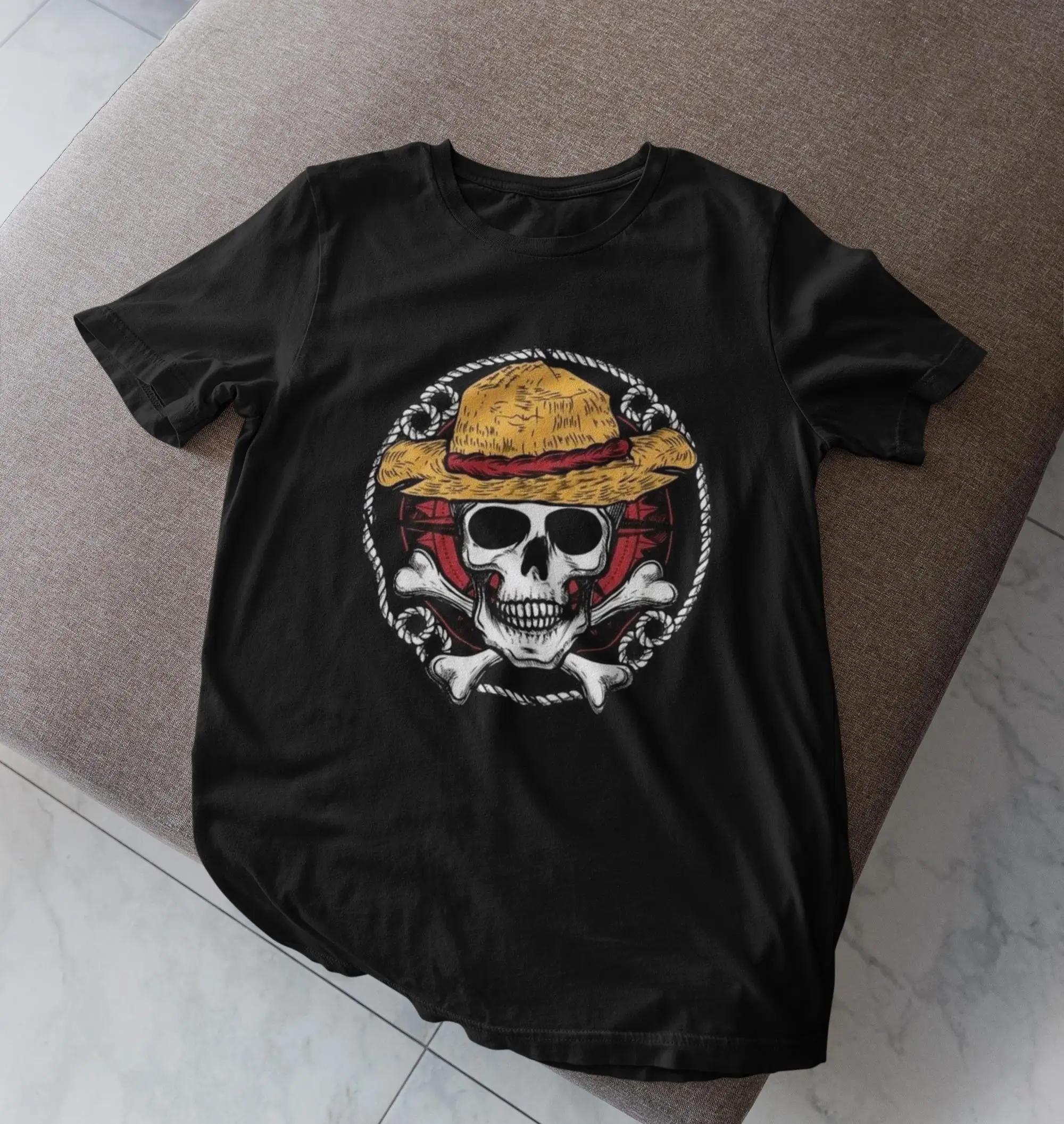 Zoro One Piece Japanese Shirt Pirate Anime Roronoa Zoro Shirt, Kanagawa Wave Hokusai Straw Hat Pirates Manga Shirt Mugiwara Tee