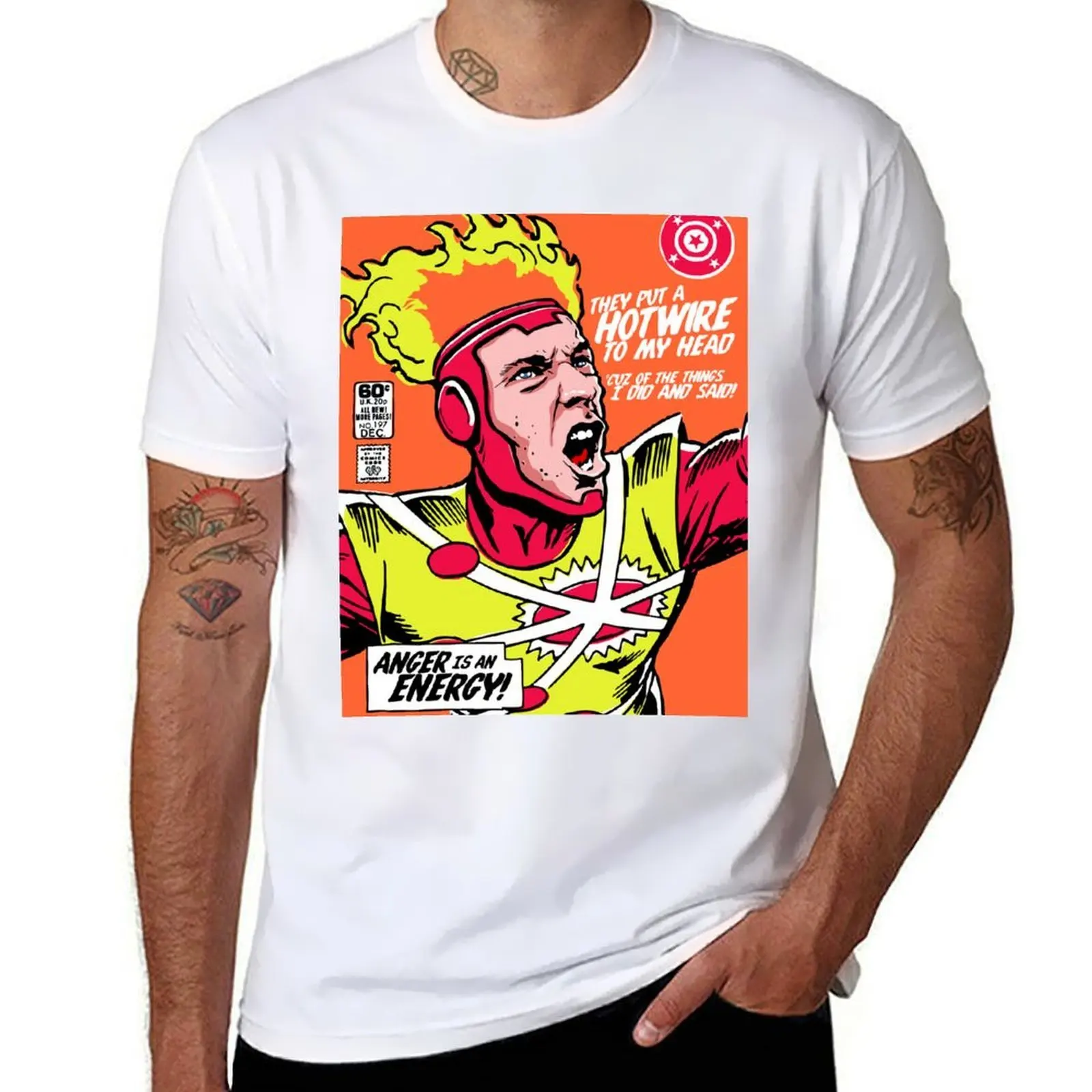 

Post-Punk Heroes Fire T-Shirt t shirt men 100% cotton luxury brand anime tshirt T-Shirt
