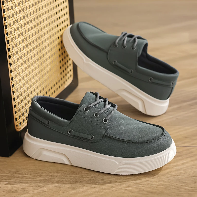 Comfort First Soft Footbed Casual Loafers for Men 2026 Fall New Breathable Low Top Scratch Resistant Upper Driving Daily Shoes