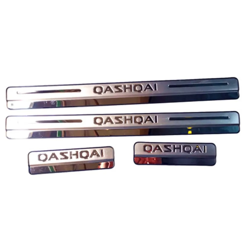 Car Styling stainless steel Car door cover outside door sill plate For Nissan Qashqai j11 j10 2008 2009-2016- 2020 Accessories