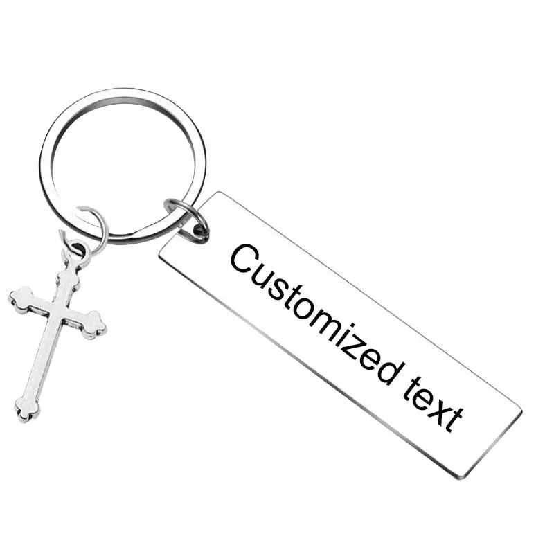 Personalized Custom Keychain Christian Gifts Key chain Religious Inspirational Bible Verse Faith key rings Prayer Christian