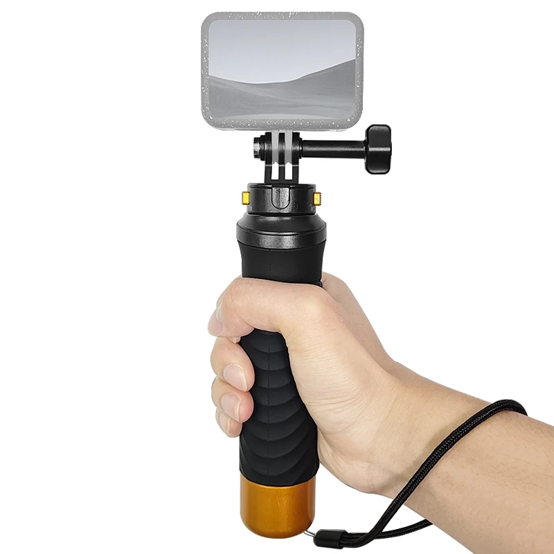 PULUZ Quick Release Floating Handle Hand Grip For GoPro HERO12 HERO11 HERO10 HERO9/ DJI Osmo Action/ Insta360 Underwater Camera