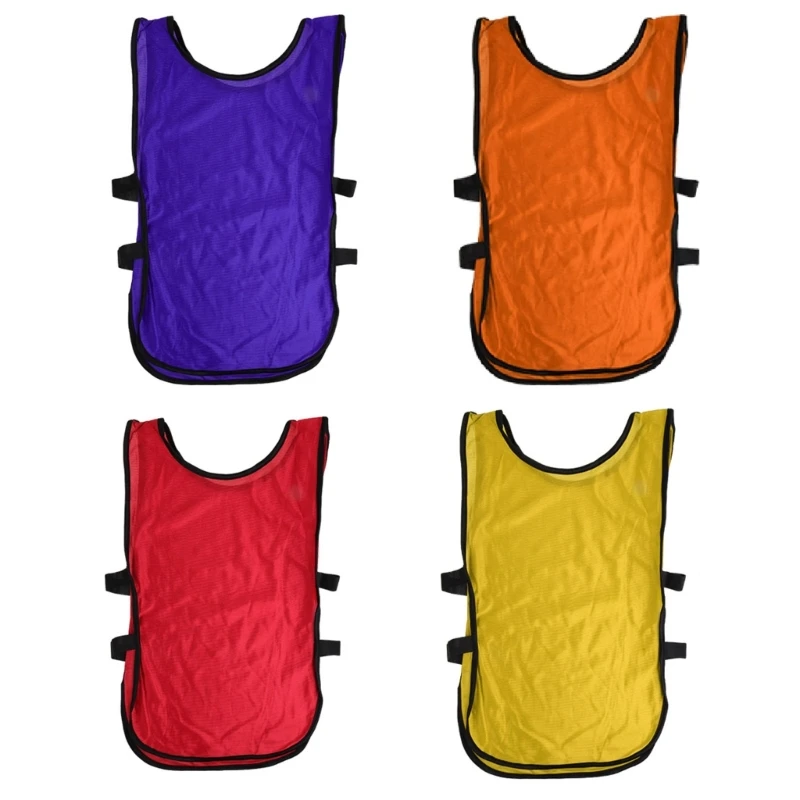 Gilet con pettorina per bambini, per bambini, sport calcio, allenamento, pinnies, maglie