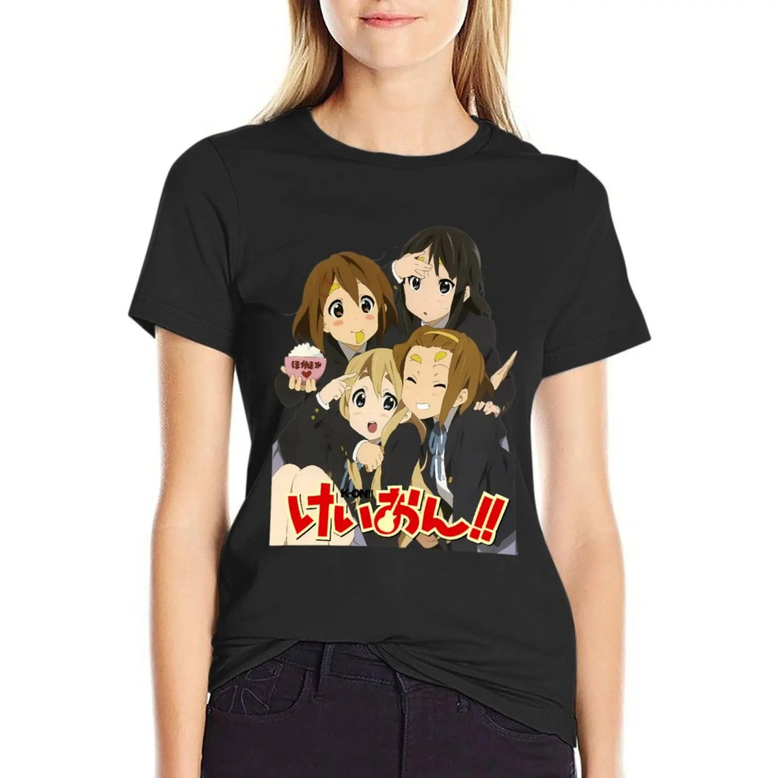 

K-ON grills \t T-Shirt vintage summer clothes Women t-shirts