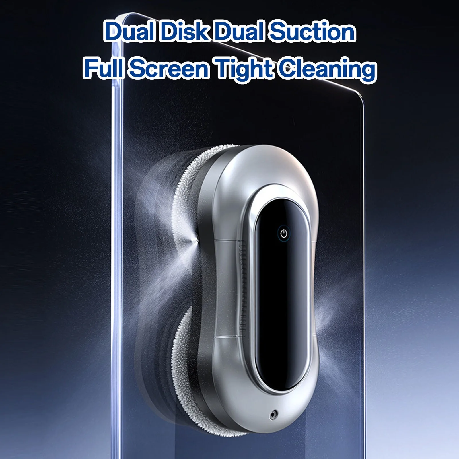 2025년 신형 이중 물 분사 70ml 자동 창문 청소 로봇