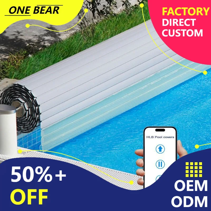 Any Size Custom Court Pool Full Automatic Protect Cover Smart Temp Control Dust Block Water Guard Private Yard Pool All Purpose