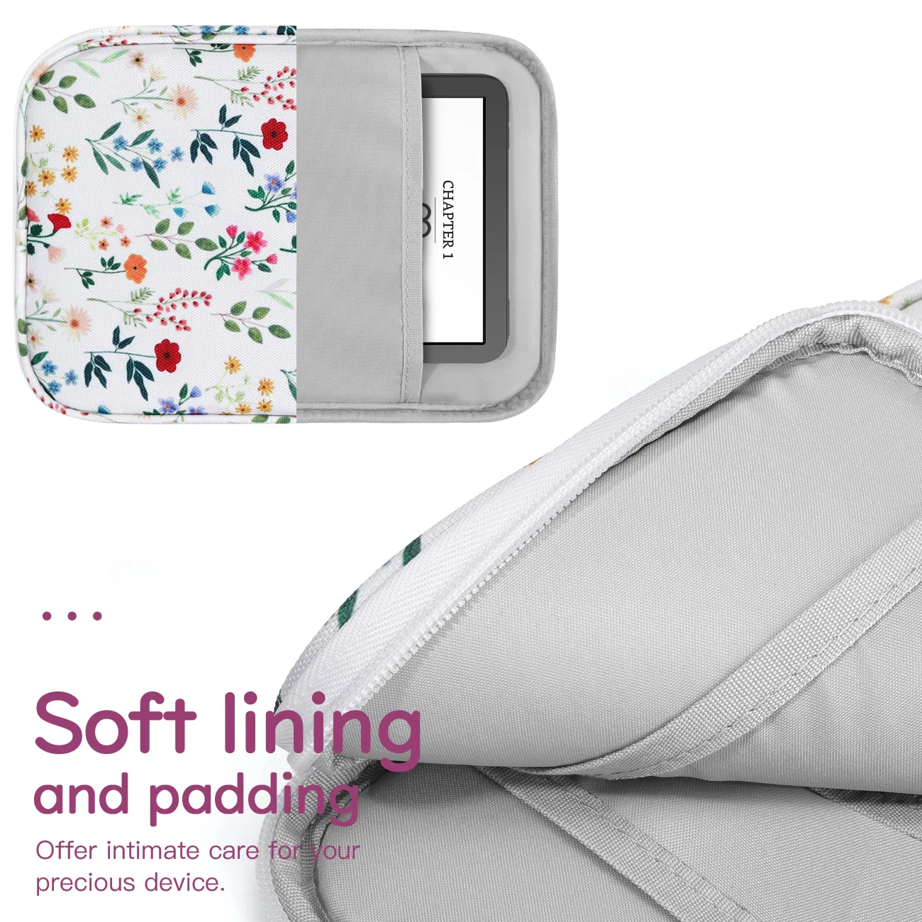 Custodia da trasporto con manica da 6-7 pollici per Kindle Colorsoft Signature Edition da 7 pollici Custodia protettiva con custodia protettiva per Kindle Oasis da 6"