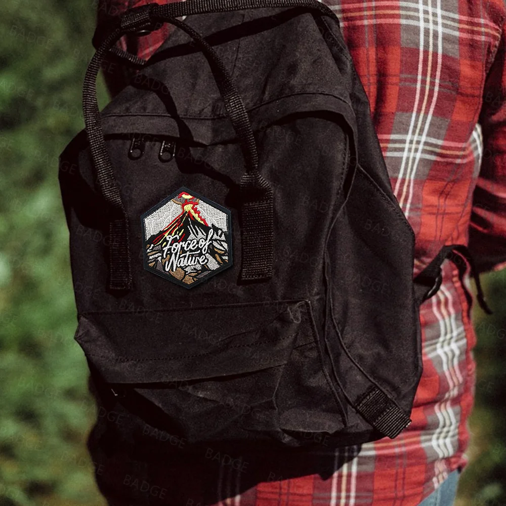 Nature Series Embroidery Patches, Nature Is Home, Outdoor Travel Adventure Wild Patch With Hook Loop For Backpack, Cap, Clothing