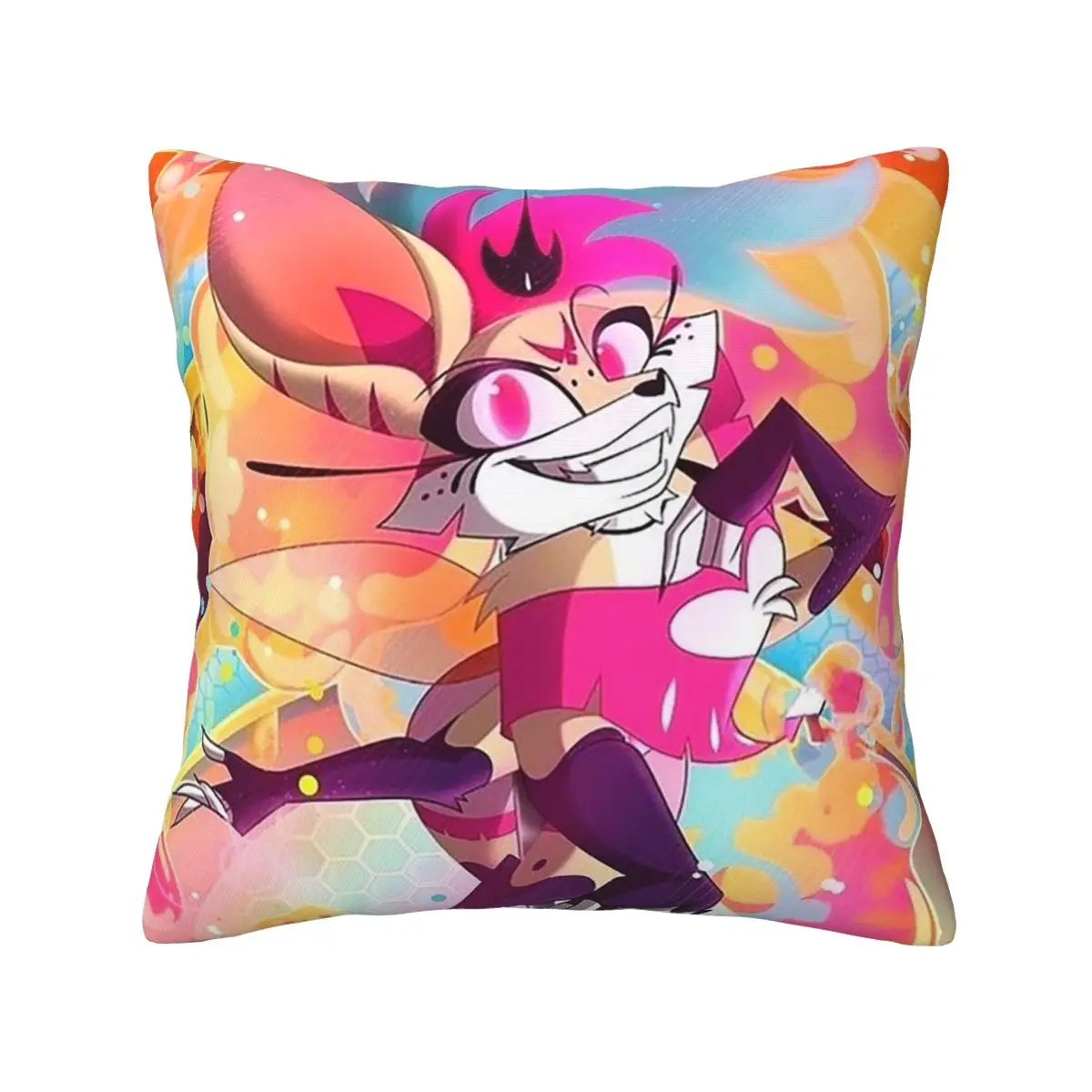 Helluva Boss Beelzebub Square Pillowcase Pillow Cover Cushion Decor Comfort Throw Pillow for Home Car