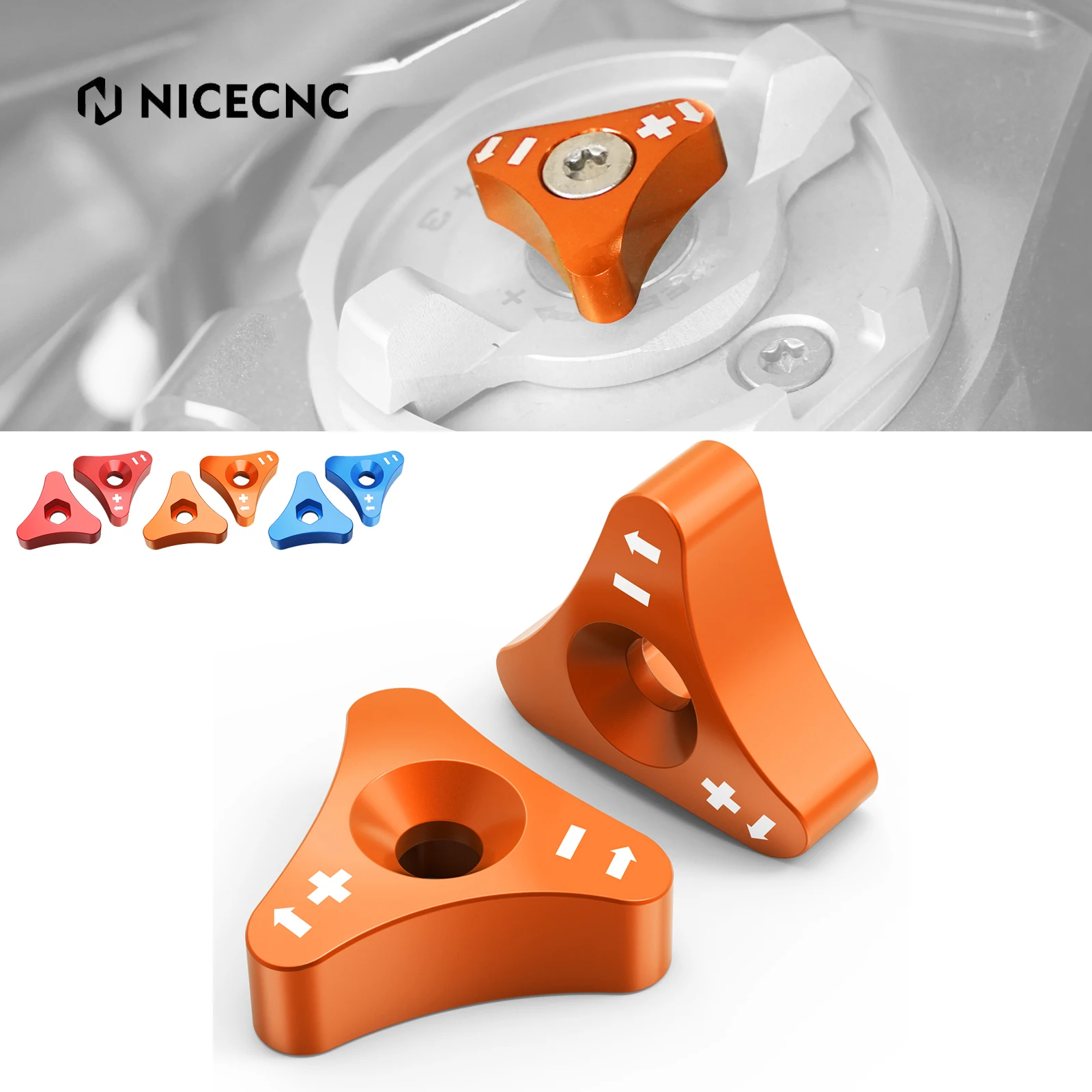 

For KTM EXC 300 EXC 250 EXCF 350 SX 125 SXF 250 SXF 450 48mm Front Shock Absorber Knob Adjuster For Husqvarna TE 300 Beta RR 300