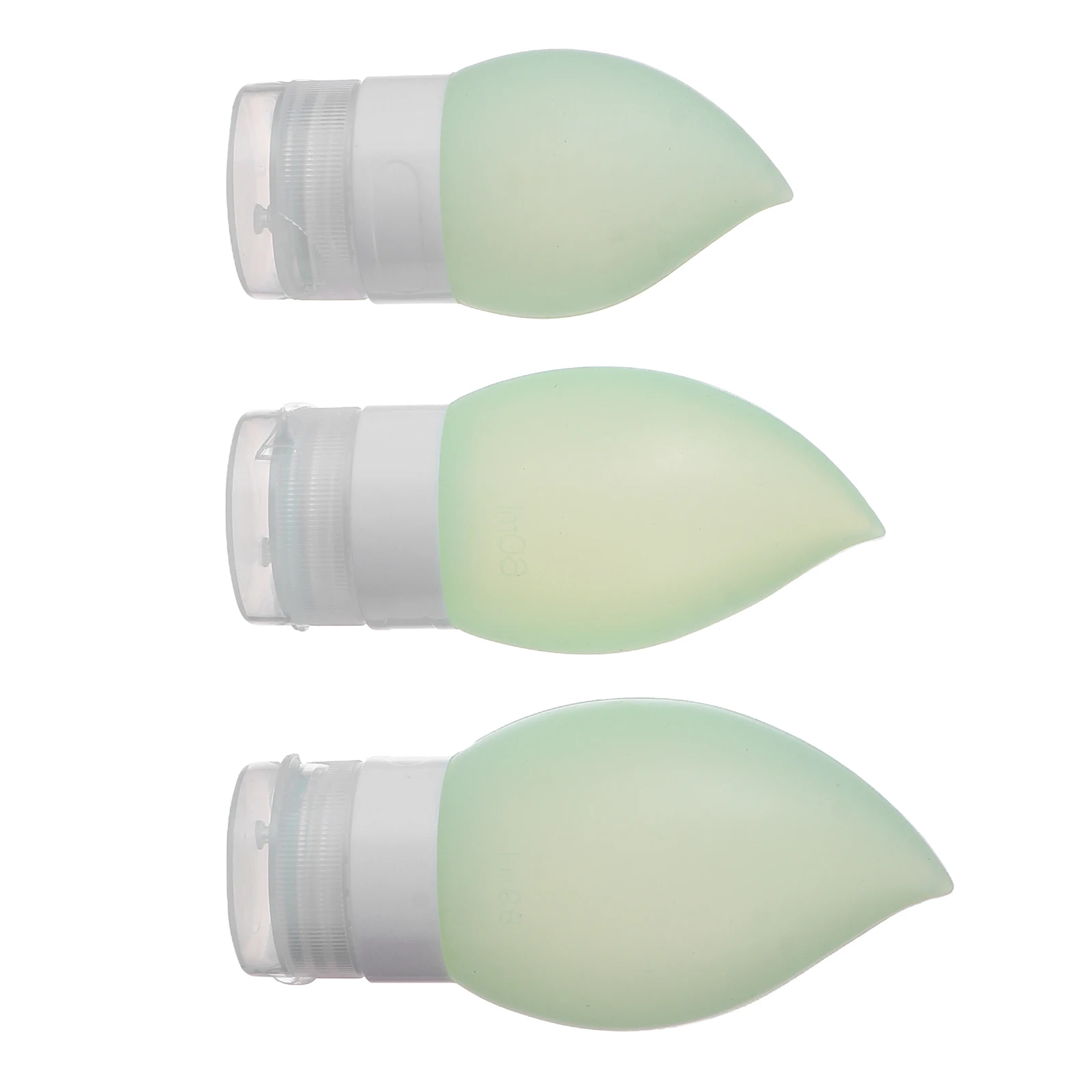 

3Pcs Silicone Travel Bottles Refillable Containers Leak Proof Design 38ml 60ml 89ml Portable Empty Lotion Bottles for Cosmetics