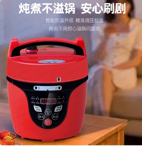 Electric Pressure Cooker, Small Mini Multi-Cooker for Home Use, 6-in-1 Smart Rice Cooker & Food Steamer