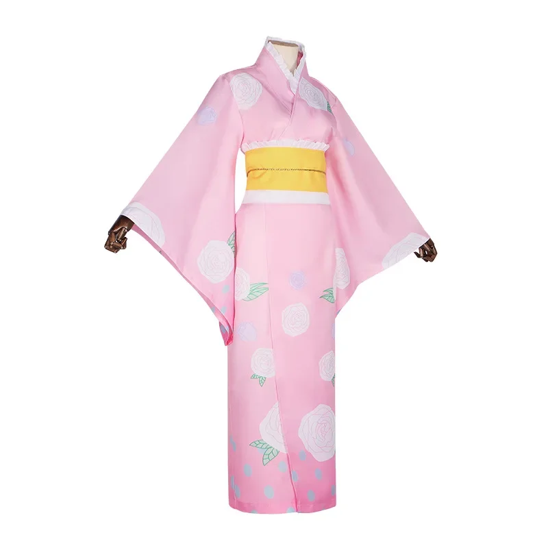 Disfraz de Cosplay de Anime Oshi No Ko, traje de Kimono con estampado rosa para niña y mujer, vestidos diarios de fiesta