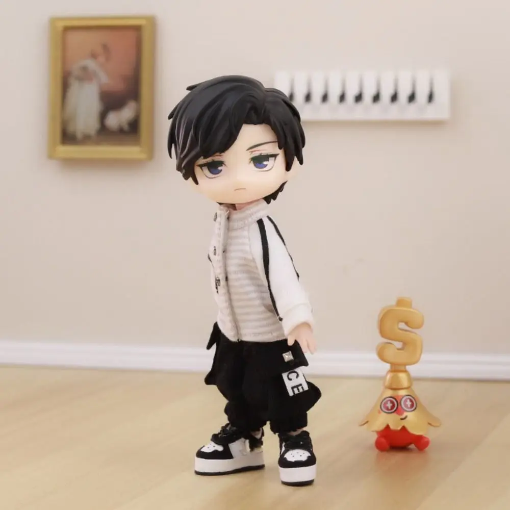 New Fashion Baseball Jacket Laser DIY Sports Pants Baseball Suit For 1/11 Ob11 Dolls/for 1/12 BJD Dolls