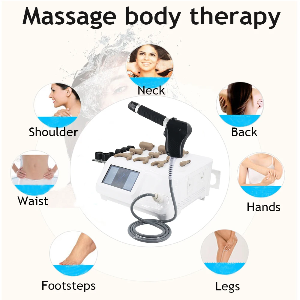 Instrument thérapeutique pneumatique à ondes de choc 2 en 1, 12 bars, pour thérapie ED, soulagement de la douleur, Correction de la colonne vertébrale, Massage, Relaxation, nouveauté 2025