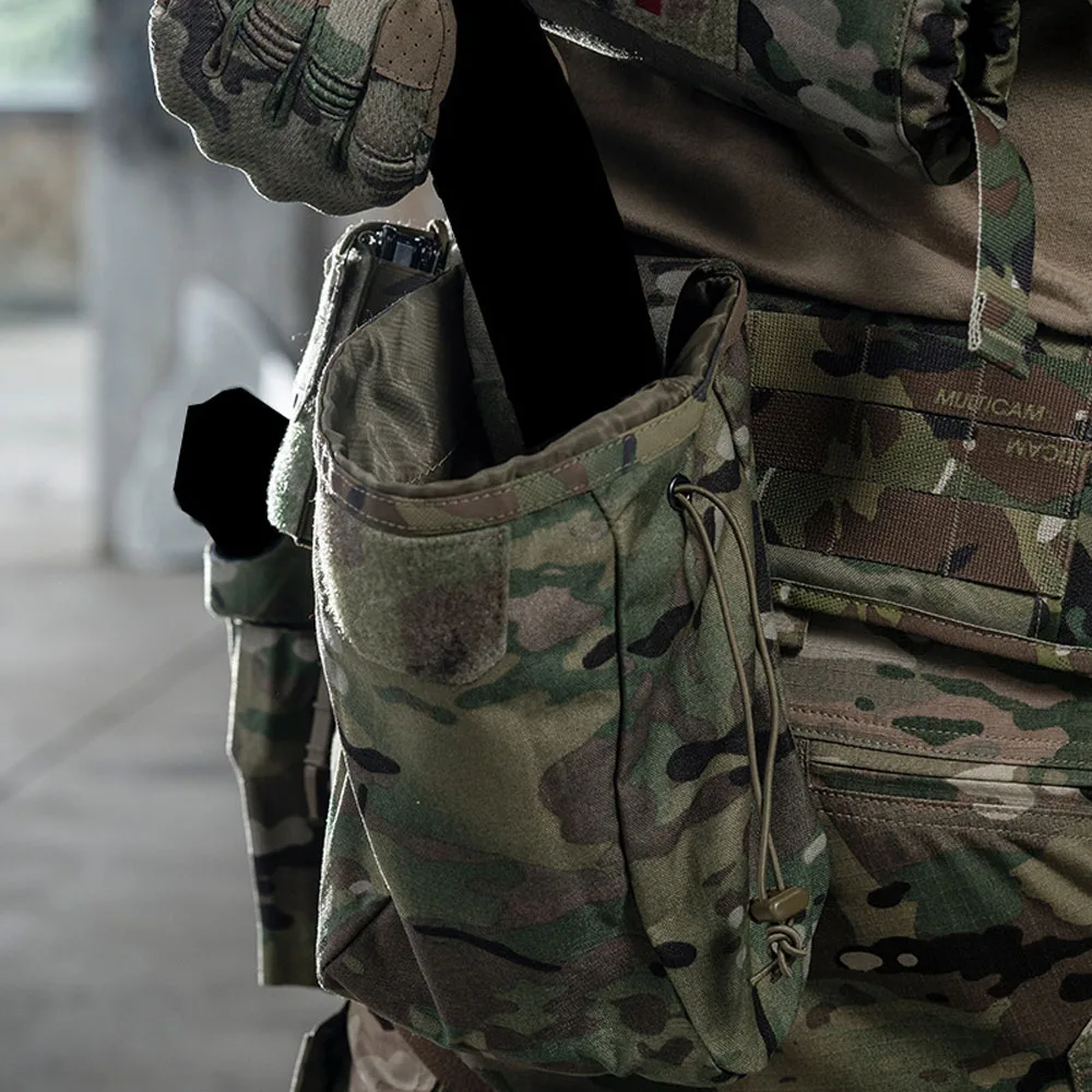 Tactical Molle EDC Dump Drop Pouch Large Capacity Camo Foldable Recycling Waist Bag Hunting Tool Accessory Bag Pouches