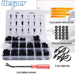Car Plastic Fastener Clips Set with Box Mixed Auto Body Push Retainer Pin Rivet Bumper Door Trim Panel Fastener Clip Kit
