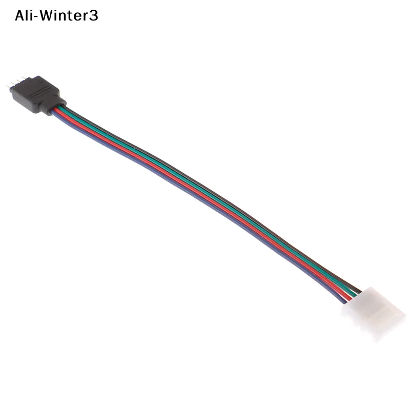 【YY】1Pc 2025 New 15cm 5050 RGB 4 Pin LED Strip Light Connectors Strip To Power Adaptor 4 Conductor 10mm Wide Connector