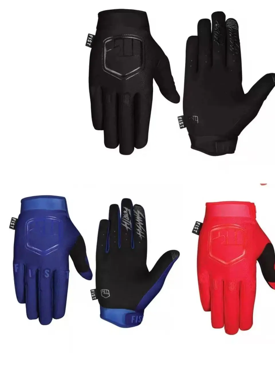 AliExpress NONE Fist Three Color Adult BMX Special Cycling Gloves Motorcycle Gloves Downhill MTB, DH MX MTB, Riding Gear Protective Gloves 3