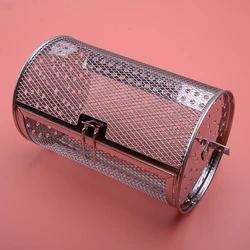 18x12cm Air Fryer Rotisserie Oven Kitchen Grill Roaster Rotating Basket Drum Cage Mesh Stainless Steel