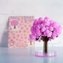 Árboles decorativos DIY, juguetes científicos, Sakura, árboles de cristal, árbol de cultivo mágico, papel mágico, flor de cerezo de escritorio de Japón