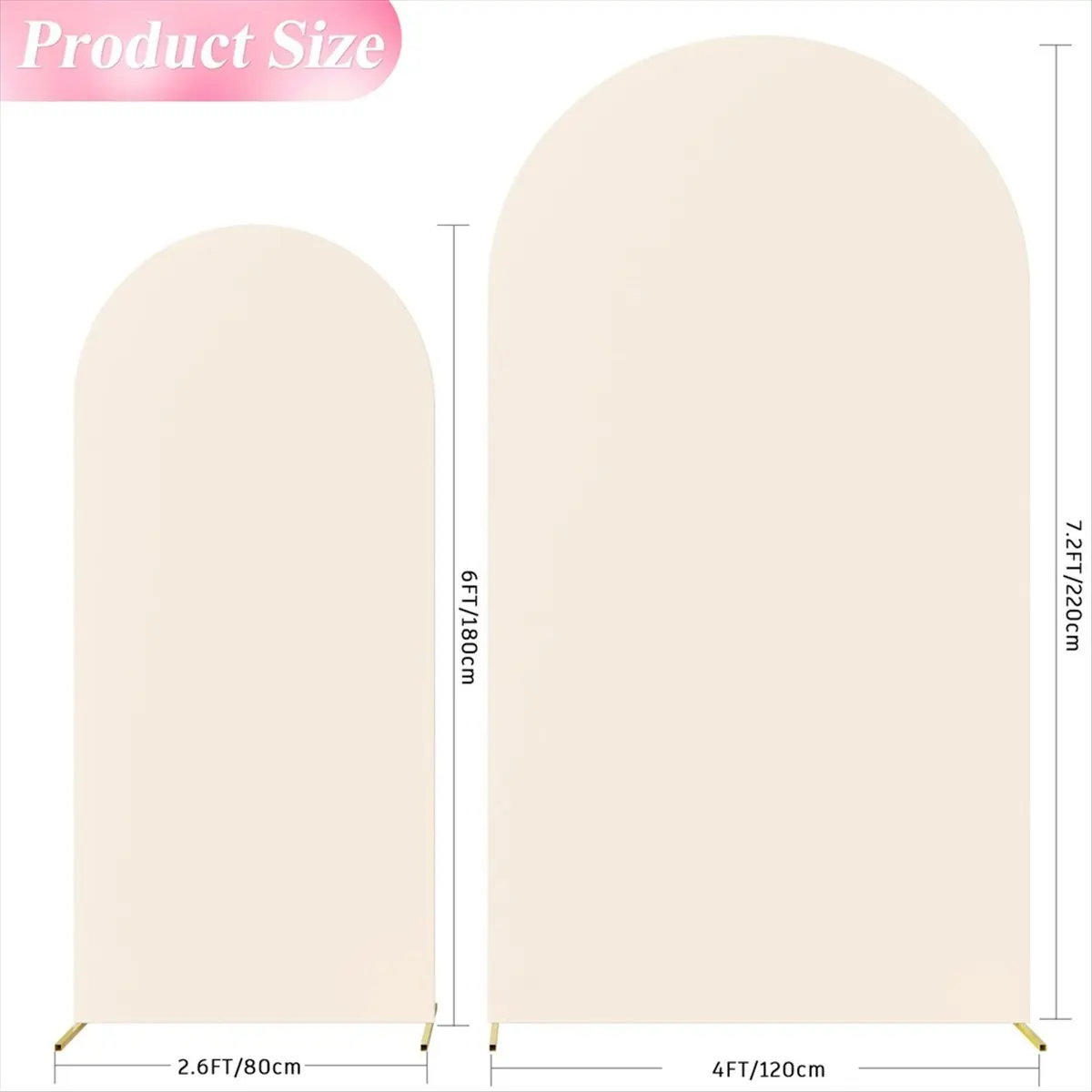 

Чехол для свадебной арки SSR, чехол-подставка для арки для дня рождения, церемонии, банкета, украшение с 100 воздушными шарами (бежевый)